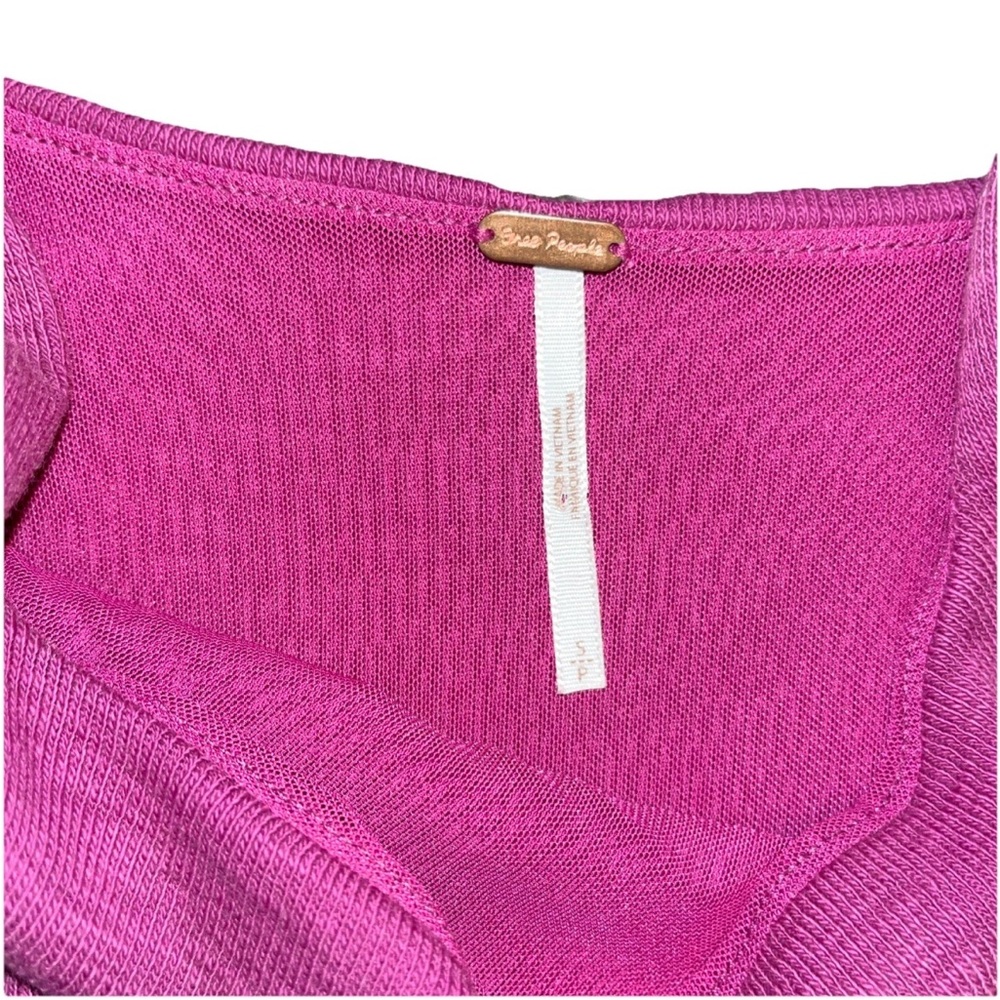 Free People Magenta Tank Top